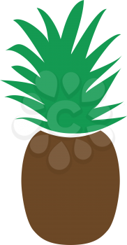 Pineapple it is color icon . Simple style .