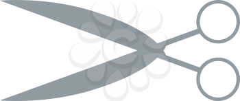Scissors it is color icon . Simple style .