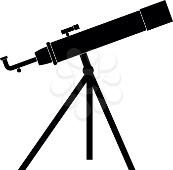 Telescope it is the black color icon .