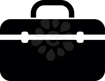 Tool box professional icon black color vector illustration flat style simple image