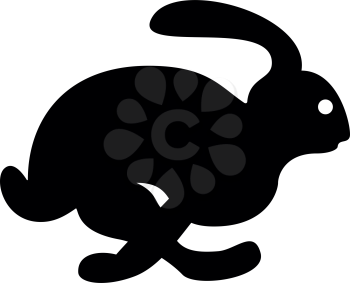Rabbit hare concept speed icon black color vector illustration flat style simple image
