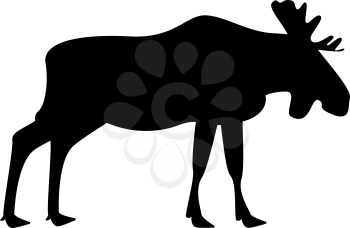 Moose elt icon black color vector illustration flat style simple image