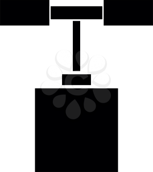 Detonator icon black color vector illustration flat style simple image