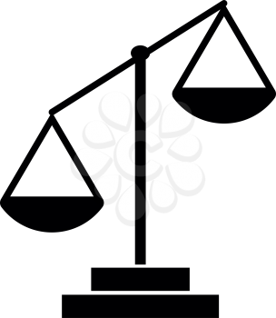Law scale it is black color icon .