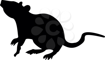 Rat it is black color icon .