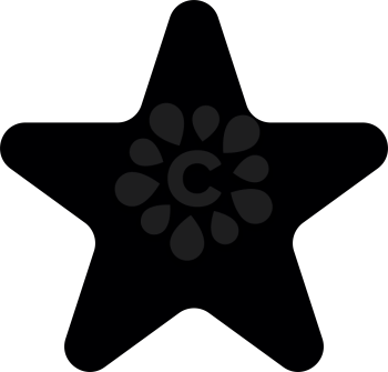 Star it is black color icon .