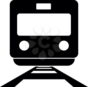 Train it is black color icon .