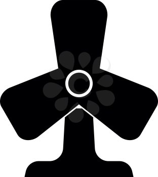 Fan  it is the black color icon .