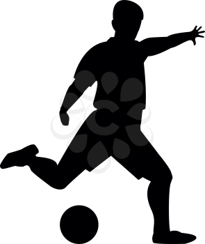 Footballer  it is the black color icon .