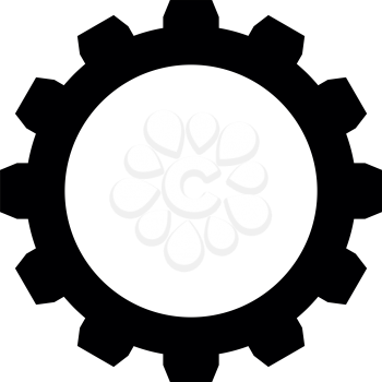 Gear the black color it is black icon .