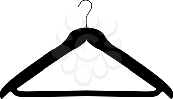 Hanger black it is black color icon .