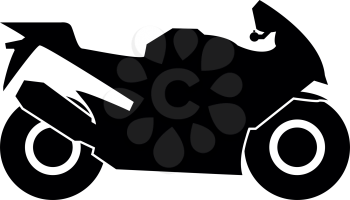 Motorcycle black it is black color icon .