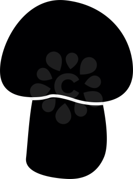 Mushroom - champignon black it is black color icon .
