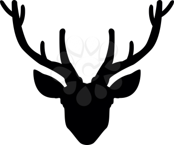 Head deer  it is the black color icon .