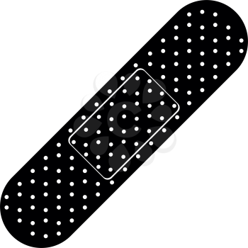 Band aid it is the black color icon .