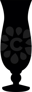 Coctail glass it is the black color icon .