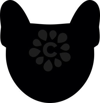 Dog head  it is the black color icon .