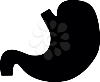 Stomach  it is the black color icon .