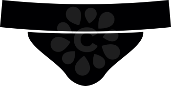 Women's panties  it is the black color icon .