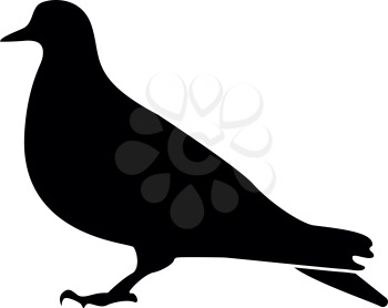 Dove it is black color icon .