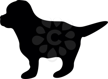 Puppy it is black color icon .