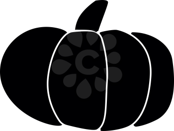 Pumpkin it is black color icon .