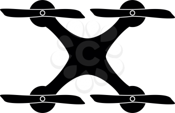 Drone it is black color icon .