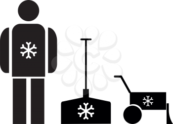 Snow removal  it is the black color icon .