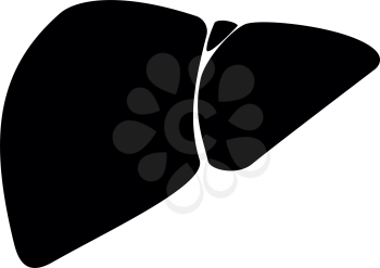 The liver black color it is black icon .