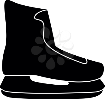 Skate icon black color vector illustration flat style simple image