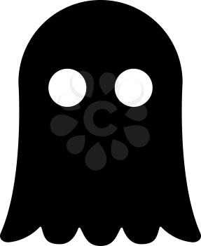 Ghost icon black color vector illustration flat style simple image
