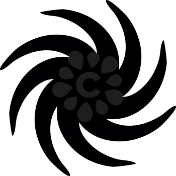 Whirpool black icon .