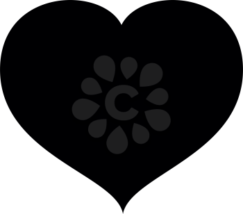 Heart with end icon black color vector illustration flat style