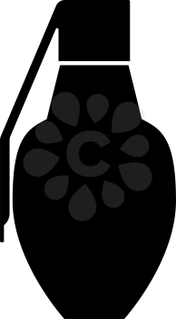 Grenade icon black color vector illustration flat style simple image