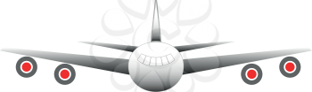 Airplane  it is icon . Simple style .