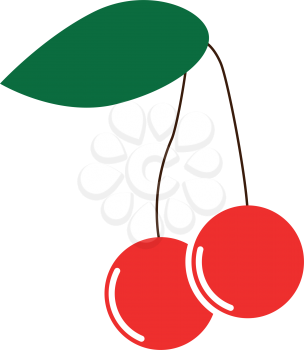 Cherry  it is icon . Simple style .
