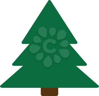 Christmas tree  it is icon . Simple style .