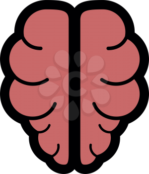 Brain  it is icon . Simple style .