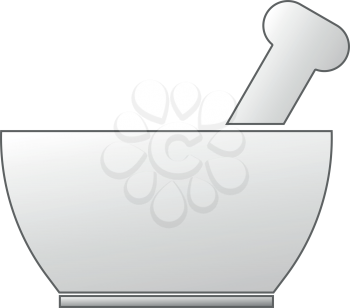Mortar and pestle  it is icon . Simple style .