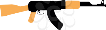 Assault rifle icon . It is flat style