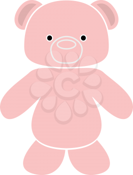 Little bear icon . It is flat style