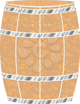 Wine or beer barrels icon . It is flat style