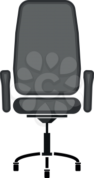 Office chair it is icon . Flat style .