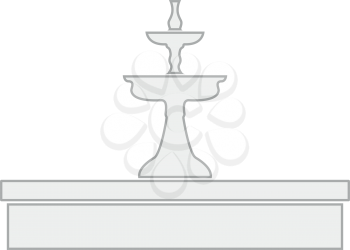 Fountain it is icon . Flat style .