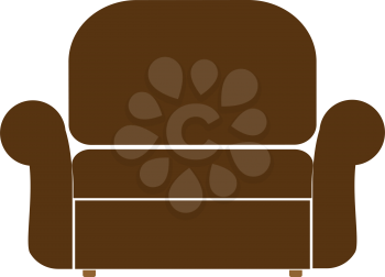Armchair  it is icon . Flat style .