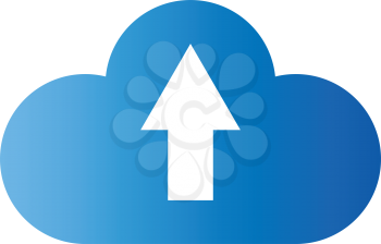 Cloud service  it is icon . Flat style .