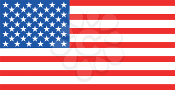 American flag icon . Different color . Simple style .