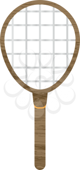 Tennis racquet icon . Different color . Simple style .
