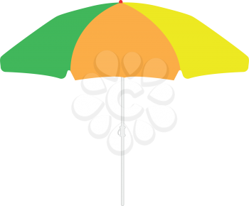 Beach umbrella icon . Different color . Simple style .