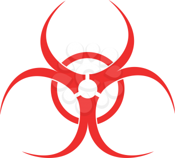 Biological danger icon . Different color . Simple style .